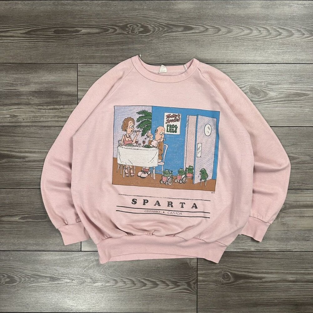 Vintage 90’s Funny Frog Legs Crewneck Sweatshirt